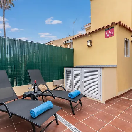 公寓 Home2book Stylish Duplex Pool & Terrace 马斯帕洛马斯
